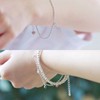 생일선물팔찌 큐빅 실버 포인트 열쇠 팔찌 체인 은 (WFJHNXP) Birthday Gift Bracelet Cubic Silver Point Key Bracelet Chain Silver (WFJHNXP)