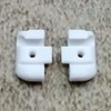 ULEIVA Replacement End Caps Set of 2 White Compatible with
