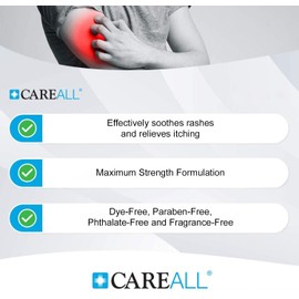 CareAll Hydrocortisone Cream 1% (144 Pack), 0.9gr Foil Packet. Maximum Strength Formulation, Anti-Itch Rash Skin Cream Relieves Itching, Eczema, Insect Bites, Poison Ivy, and Psoriasis
