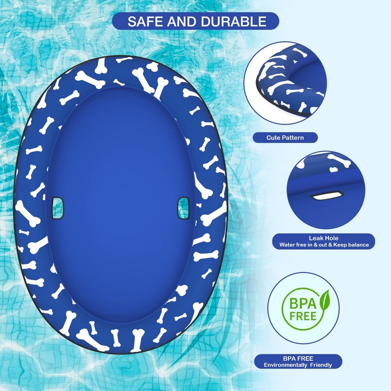 Pet Soft Dog Float Raft - Inflatable Dog Swimming Float