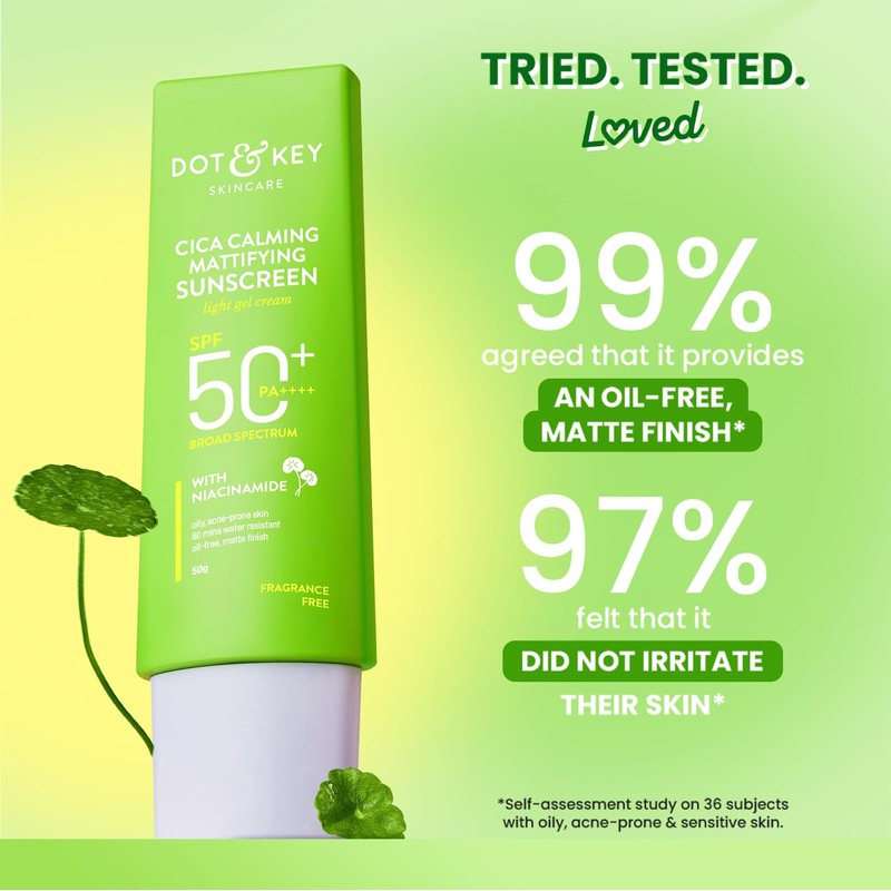 Dot & Key CICA Calming Mattifying Sunscreen SPF 50 PA++++