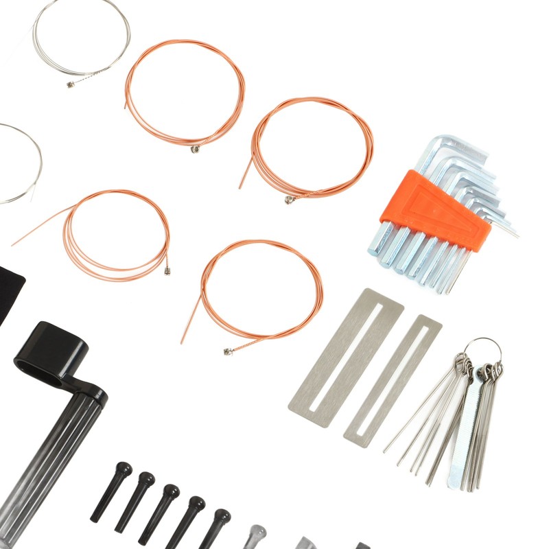 Guitar Tool Kit Bridge Pin Saddle Nut File Radius Ruler