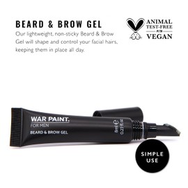 Warpaint Men's Eyebrow & Beard Gel [Eyebrow & Beard Styling Gel]