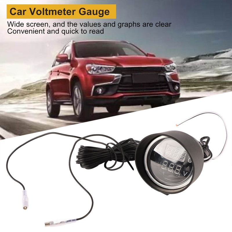 DC9V to 36V Car Voltmeter Gauge Two in One Digital