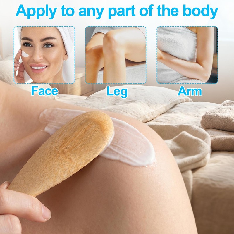 2 Pcs Bamboo Deodorant Cream Applicators, Multi-functional Deodorant Applicators, Beauty