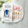 24 Pcs Cute Easter Press on Nails Short Square Fake