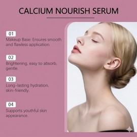 Suero antiedad multicolágeno para ojos y rostro, hidratación duradera, iluminador y reafirmante, hidratante diario antiedad Calcium Nourish Smooth, cuidado de la piel para arrugas líneas finas. (2PCS)
