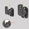 1 Pair Speaker Wall Mount Bracket ABS Plastic Holder Shelf
