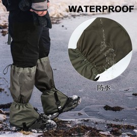SEKIDAR Mountain Climbing Gaiter, Waterproof, Breathable, Long Gaiter, Spats, Leg Cover, Ultra Lightweight, Storage Bag Included, Mud Flap, Sandproof, Highly Durable, Abrasion Resistant, Outdoors,