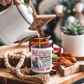 Maustic 40th Birthday Gifts Women Men, 40 Year Old Birthday Gifts for Women Men, 1985 Birthday Gift for Her, 40th Gift Idea for Friend, Sister, Son, Mom, 11 Oz