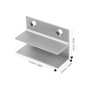 Operitacx 2sets Shower Door Bottom Guide Durable Sliding Door Stoppers