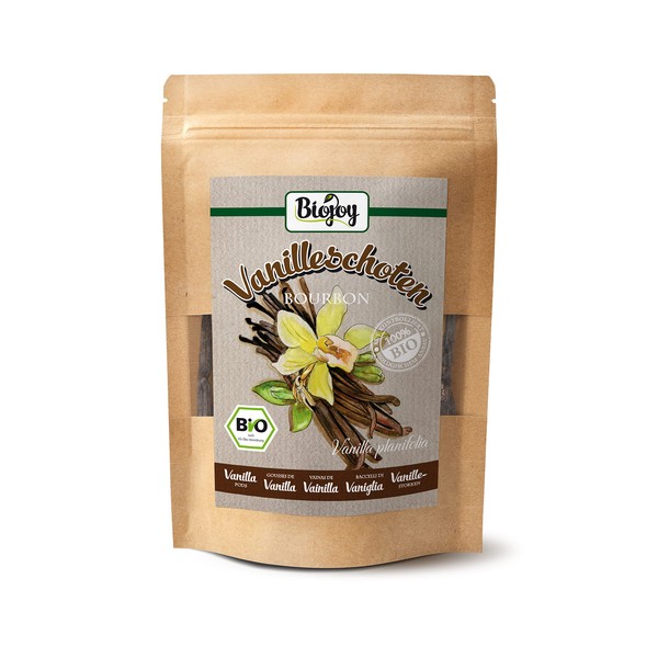 Biojoy Organic Vanilla Beans (Pack of 20), Bourbon Vanilla from