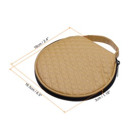 PATIKIL CD Case Holder, Microfibre Leather 20 Capacity Grid Hard Drive Enclosure Container Dividers Wallet Organiser for Discs Collection Protection Beige