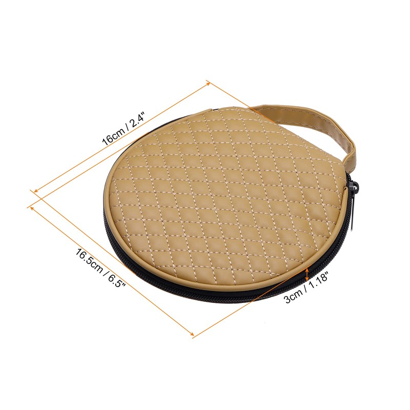 PATIKIL CD Case Holder, Microfibre Leather 20 Capacity Grid Hard