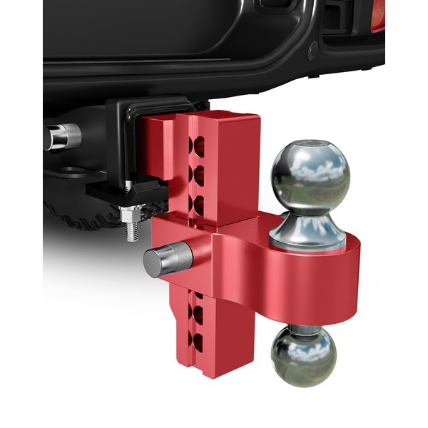 Adjustable Trailer Hitch, Fits 2 inch Receiver, 6 inch Drop/Rise