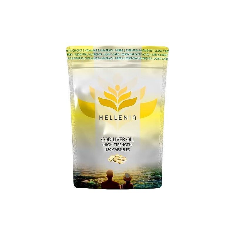 Hellenia Cod Liver Oil Capsules High Strength 1000mg | 180