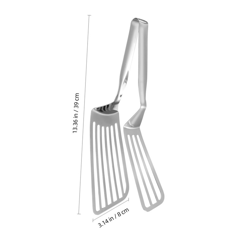 Mobestech 1Pc Stainless Steel Fish Tongs Multi Functional Food Clamp