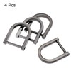 sourcing map U Shape Horseshoe D-Rings Zinc Alloy Screw Buckle