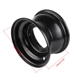 Asecupdat 7" inch Rim Wheel + 23T Axle Hub for 16x8-7 Tire 110cc 125cc Quad Go kart ATV Taotao Coolster (4 Holes 7" ATV Wheel Rim+ 23T Axle Hub)