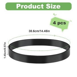 Vacuum Belt for Bissells Style 7/9/10 p/n 3031120, 4-Pack Replacement Belts for Powerforce Helix Cleanview Powerlifter Swivel Rewind Vacuum Cleaner
