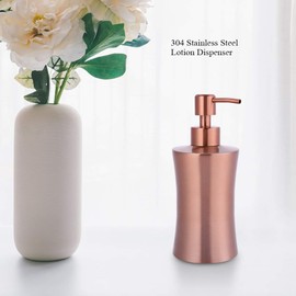 Dispensador de acero inoxidable, ideal para aceites esenciales, lociones, dispensador de jabones líquidos para cocina, baño, ideal para detergente de platos, aceite esencial, loción de champú