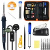 TriLine 80W Display Soldering Iron Kit Adjustable Temperature Welding Tool,
