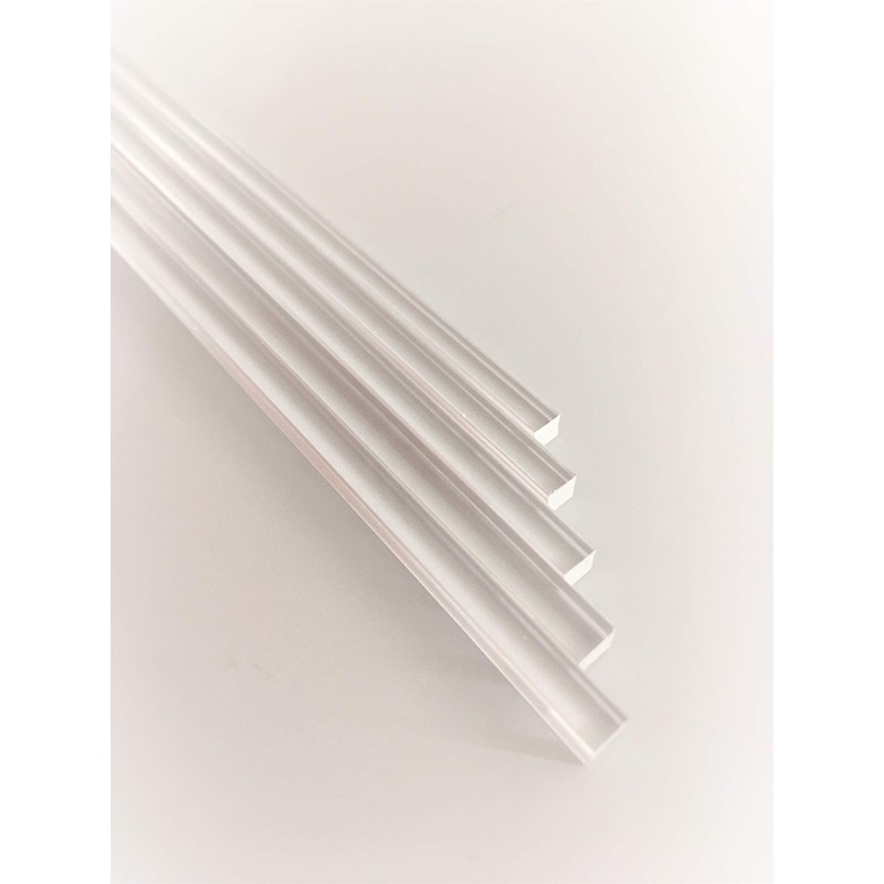 Acrylic Square Bar (0.2 inch (4 mm), Pack of 5,