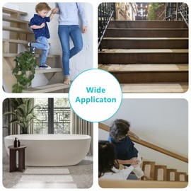 COSIMIXO 4" x 33Ft Clear Anti Slip Tape Waterprooft, Non-Slip Stair Treads Tape Traction, Boats, Stairs, Transparent, Soft, Comfortable for Bare feet