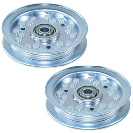 BOSFLAG 2 Pack 033-6001-00 Idler Pulley Replaces Bad Boy 033-6001-00 Pulley, 033 6001 00, 033600100, 033-6001-00-4 3/4 Idler Pulley Bad boy for Bad Boy Maverick, MZ Magnum Tractors