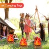4 Pieces of 12 Inch Inflatable Campfire Props Camping Party