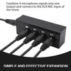 HiCHN 3Pin XLR 1 Male to 4 Female Splitter Converter,