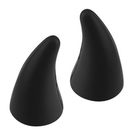 Ciieeo 2 Pcs Devil Horns Sticker for Cars Elasticity Bumper Protector Durable Automobile Decoration Easy Peel Apply Unique Car Styling Accessory