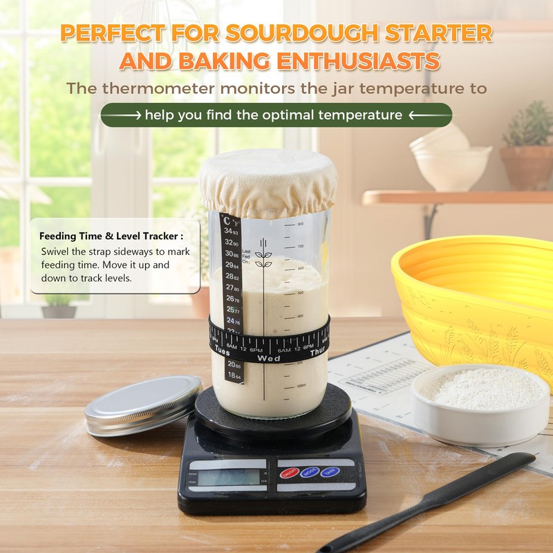 Sourdough Bread Baking Supplies 34 oz Sourdough Starter kit with