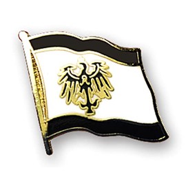 Prussia Prussia Flag Pin Badge 20 mm, Hard enamel