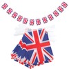 G2PLUS 11M Union Jack Flag Bunting, 40 PCS Rectangular Kings