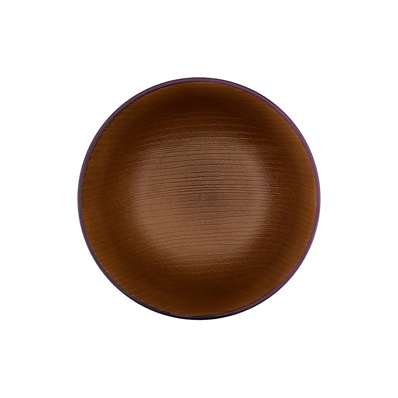 Canoe 73716 Traditional Japanese Color Wingback Coating Soup Bowl Eggplant