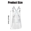 Funnytek Hair Stylist Apron for Women, Beauty Salon Clear Apron