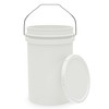 6.5-Gallon White Bucket Pail Container with Lid | Food Grade