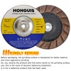 HONGUIS 7 inch Transitional Concrete Grinding Wheel,5/8"-11 Arbor Ceramic Bond
