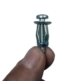 EasyNut Hollow Fixing Hardware 20 Pieces Expansion Plugs with Screws M5 Specially Designed for Thin Walls