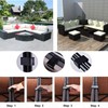 8 Pcs Wicker Furniture Clips Sofa Clips Sectional Alignment Anti-Slip