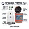Ignik Refillable Gas Growler Deluxe 5-Pound Propane Tank with Carry