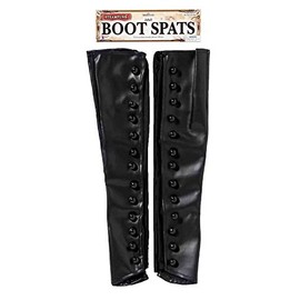 Forum Rubie's Adult Steampunk Costume Boot Spats, Black, One Size