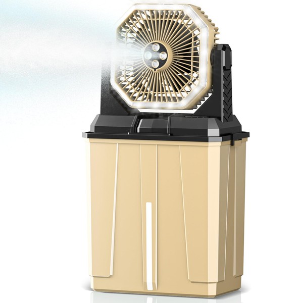 Coolice Camping Bucket Misting Fan 8L Water Tank, 24000mAh Outdoor