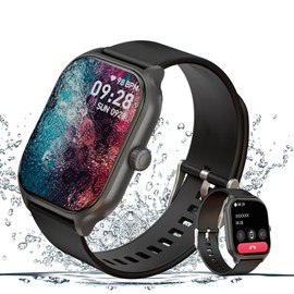 Meisei Smart Watch, Bluetooth 5.3, Calling Function, 2.1 Inch Large Screen, Activity Monitor, Pedometer, Wristwatch, IP68 Waterproof, Sports Watch, Various Exercise Modes, Heart Rate, Sleep Monitor,