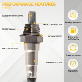OEMASSIVE 4016021 4013979 1PCS O2 Oxygen Sensor for Polaris RZR 570 XP 1000 XP 4 1000 Turbo,Oxygen Sensor Extension Harness for Chieftain 2015-2016,for RZR 170 570 900 XP 1000 2016-2017