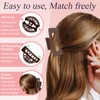 JIRIS Soft Silicone Flexible 2PCS 4.13in Hair Claw Rectangle Bendable