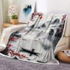 DYNH Japanese Cherry Blossom Blanket, Asian Nature Landscape Throw Blanket,