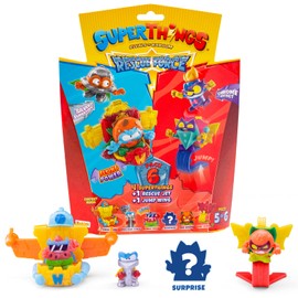 Superthings Rescue Force Series - Pack of 6 Includes 4 SuperThings (1 Rare Silver Captain), 1 Rescue Jet and 1 Jump Wing 5/6