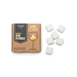 Gentlemen's Hardware Cube-Shaped Gin Stones, Granite, White, Set of 6